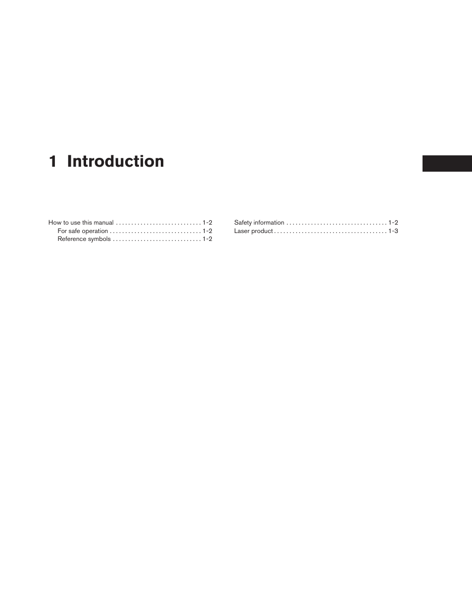 Introduction, 1 introduction | NISSAN 2013 Titan - Navigation System Owner's Manual User Manual | Page 5 / 104