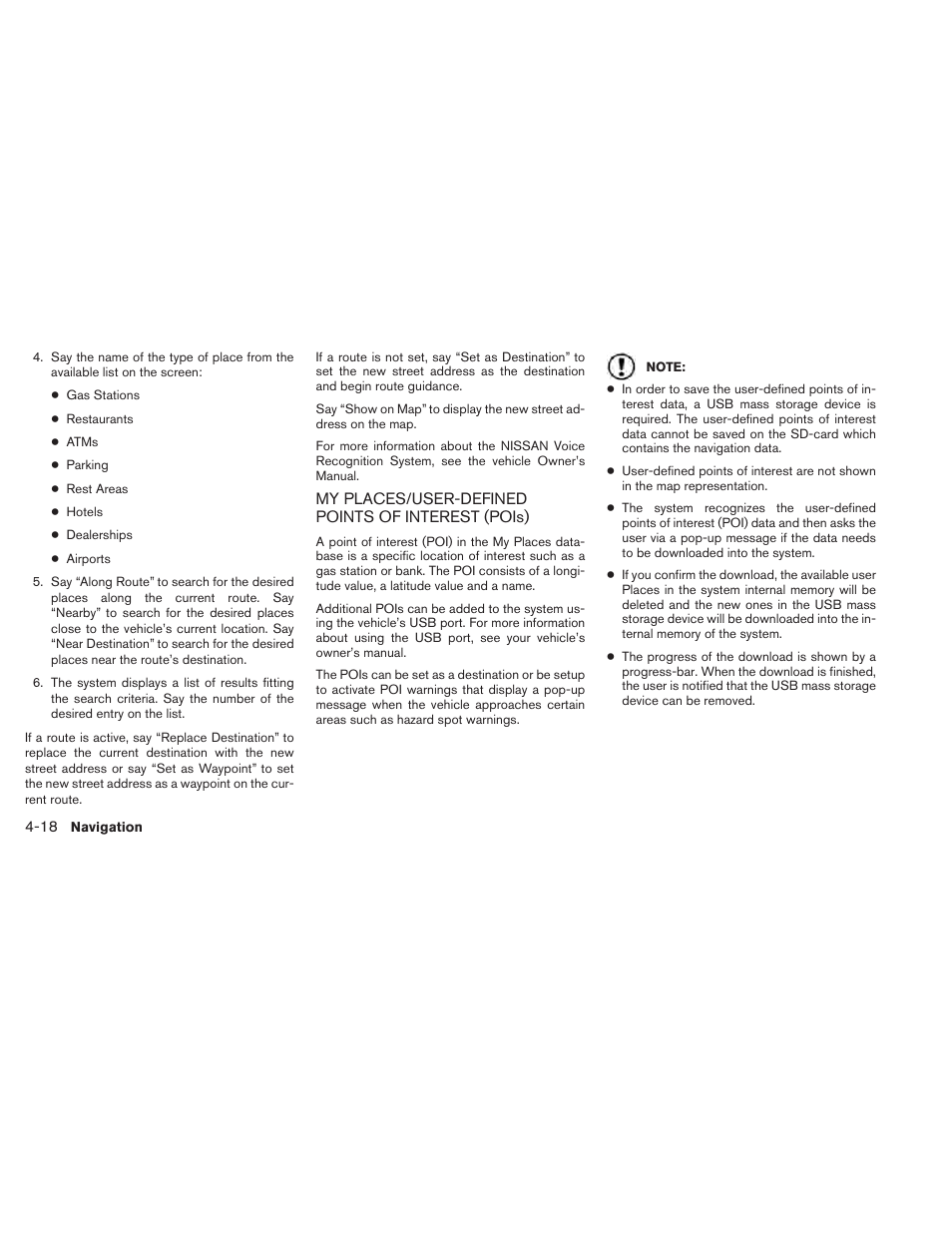 NISSAN 2013 Titan - Navigation System Owner's Manual User Manual | Page 52 / 104