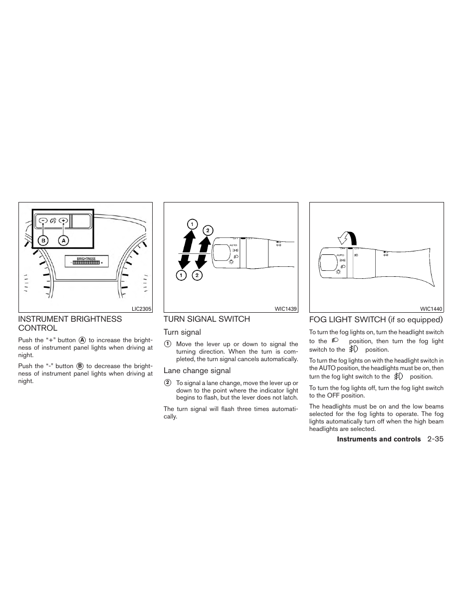 NISSAN 2014 Altima Sedan - Owner's Manual User Manual | Page 112 / 428