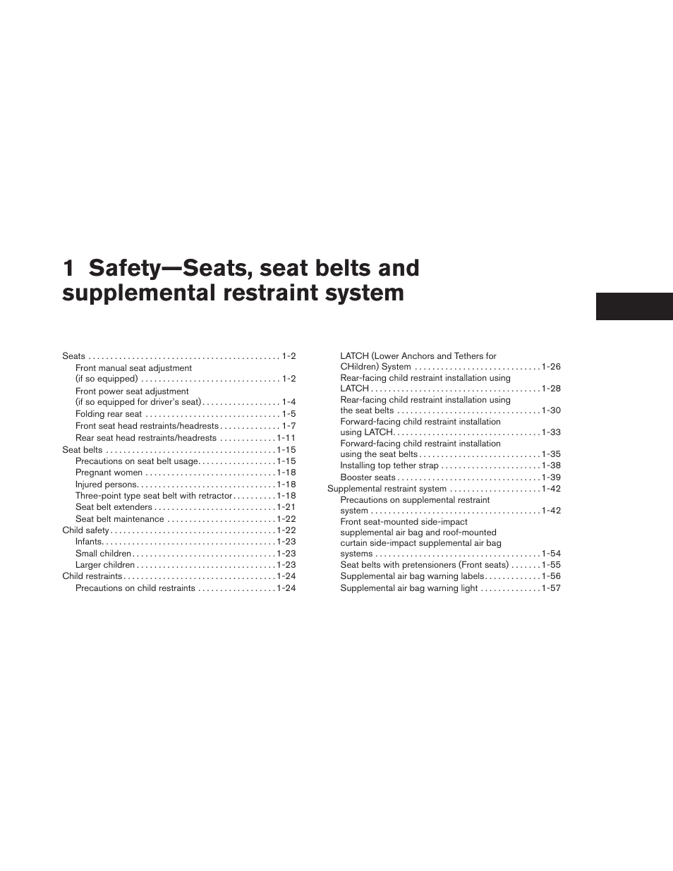 NISSAN 2014 Altima Sedan - Owner's Manual User Manual | Page 18 / 428