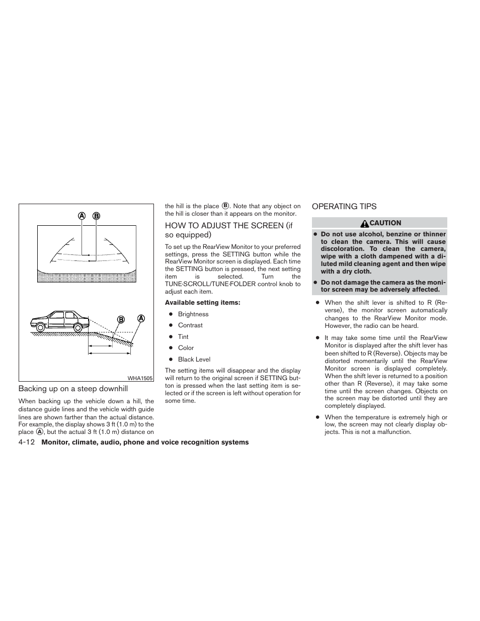 NISSAN 2014 Altima Sedan - Owner's Manual User Manual | Page 181 / 428