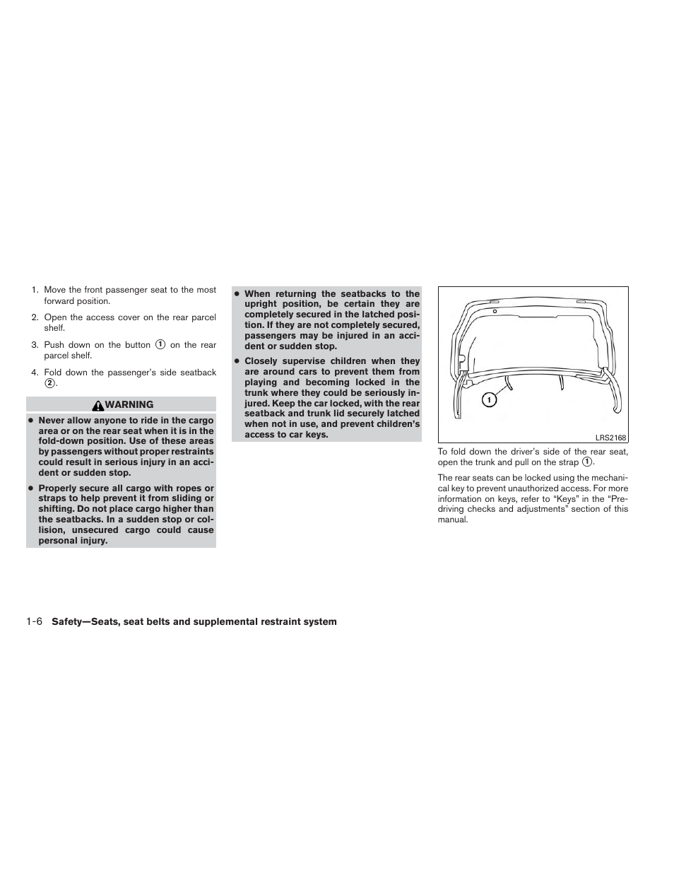 NISSAN 2014 Altima Sedan - Owner's Manual User Manual | Page 23 / 428