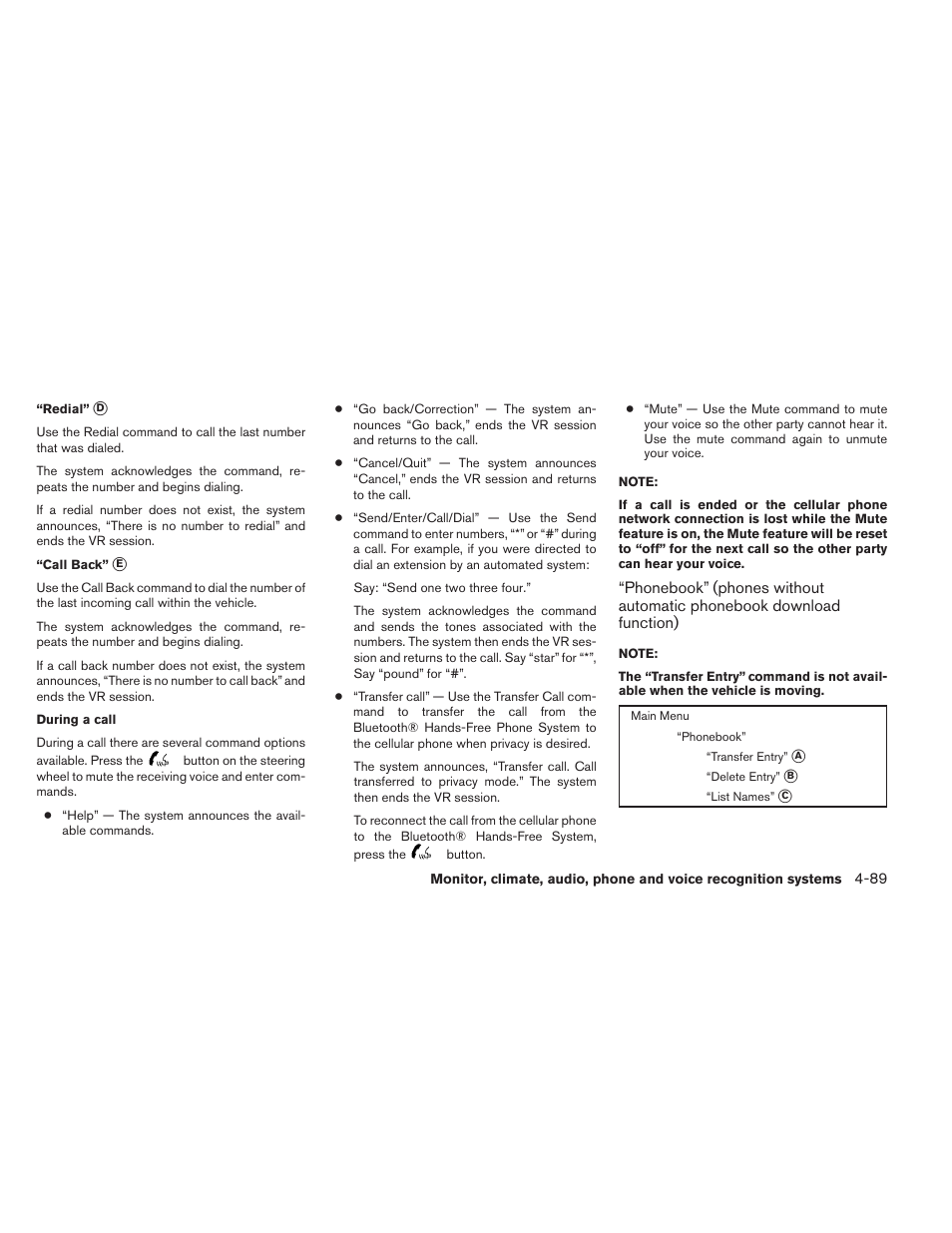 NISSAN 2014 Altima Sedan - Owner's Manual User Manual | Page 258 / 428