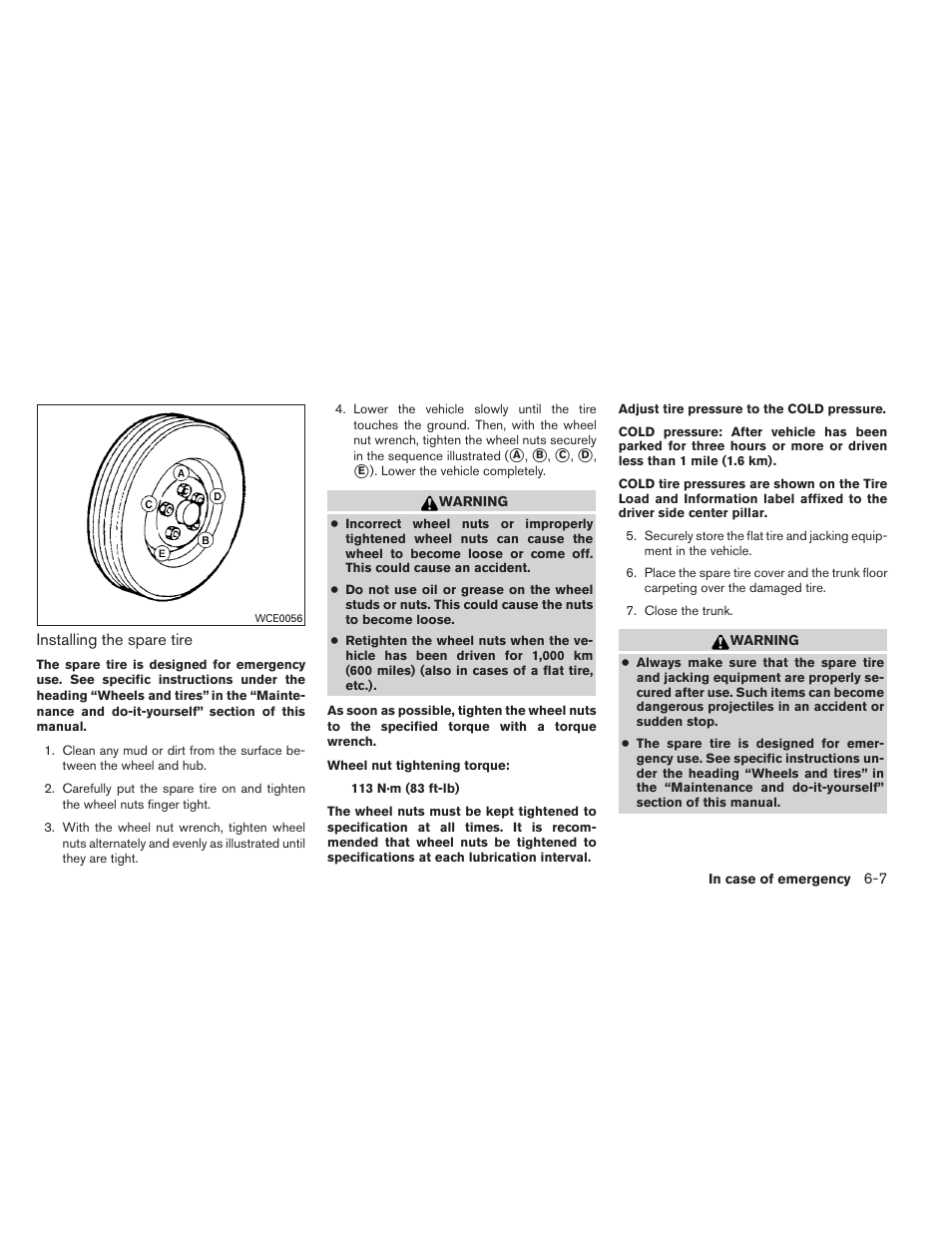 NISSAN 2014 Altima Sedan - Owner's Manual User Manual | Page 334 / 428