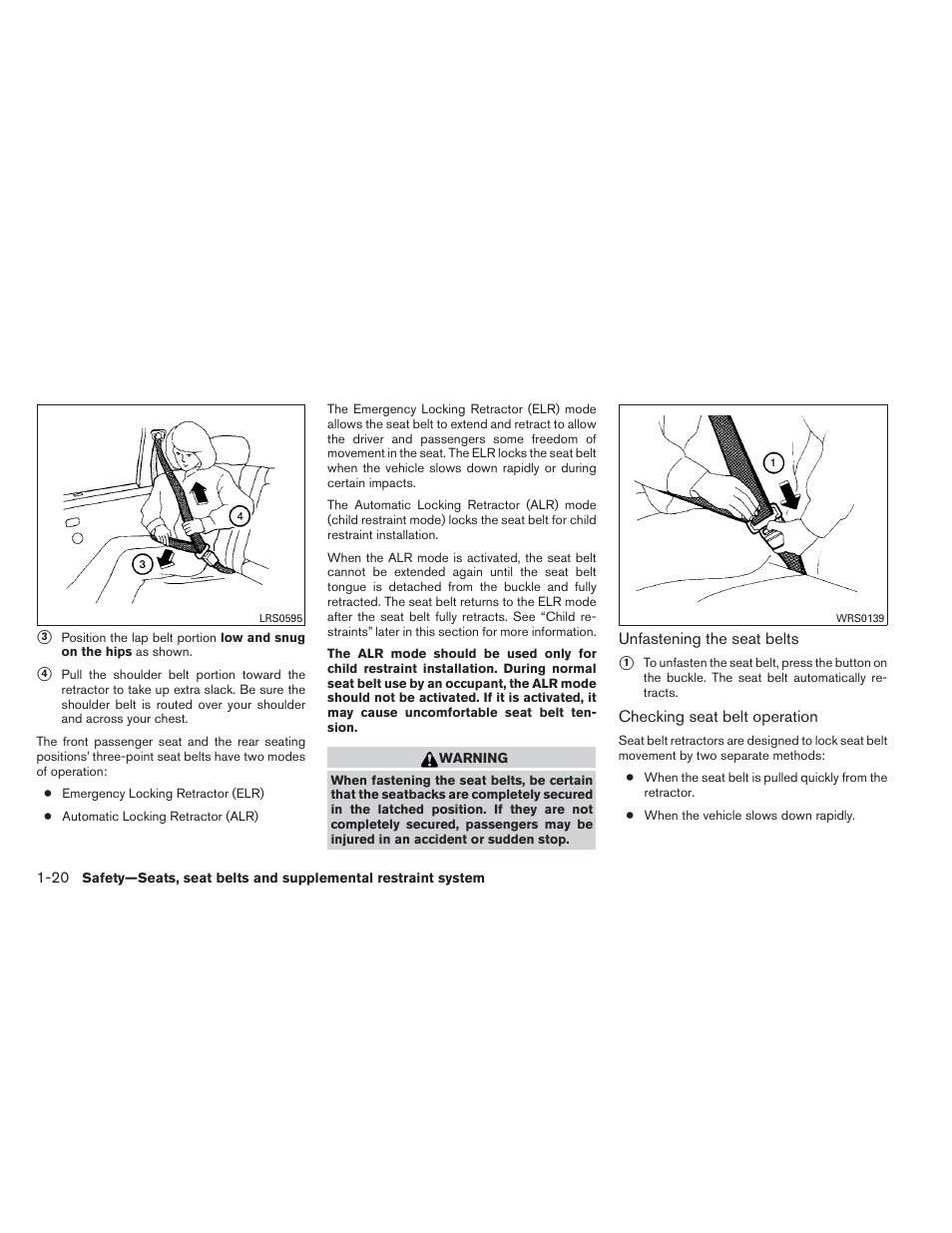 NISSAN 2014 Altima Sedan - Owner's Manual User Manual | Page 37 / 428