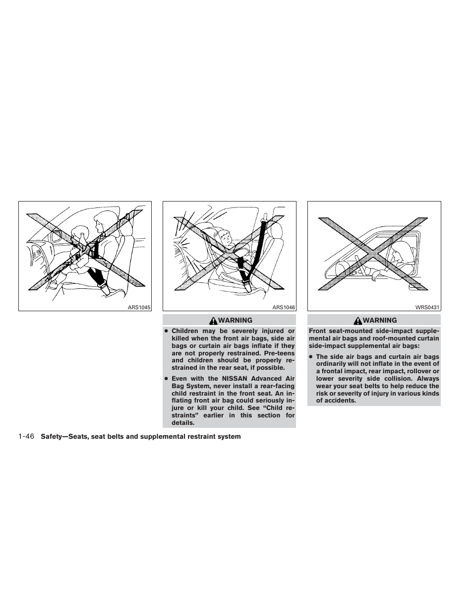 NISSAN 2014 Altima Sedan - Owner's Manual User Manual | Page 63 / 428