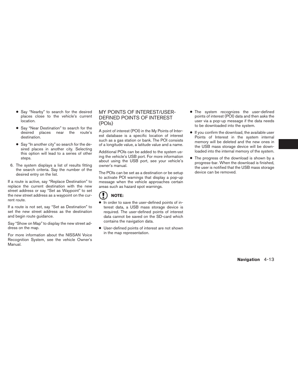 NISSAN 2014 Xterra - Navigation System Owner's Manual User Manual | Page 47 / 80