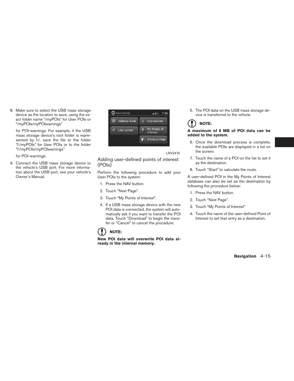 NISSAN 2014 Xterra - Navigation System Owner's Manual User Manual | Page 49 / 80
