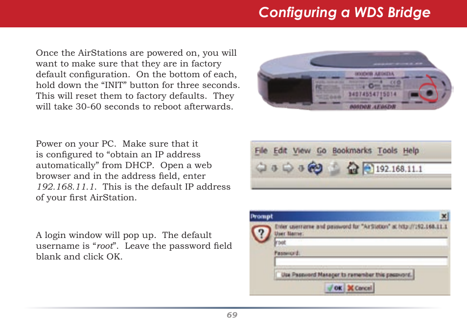 Configuring a wds bridge | Buffalo Technology Buffalo AirStation WHR-G54S User Manual | Page 69 / 93