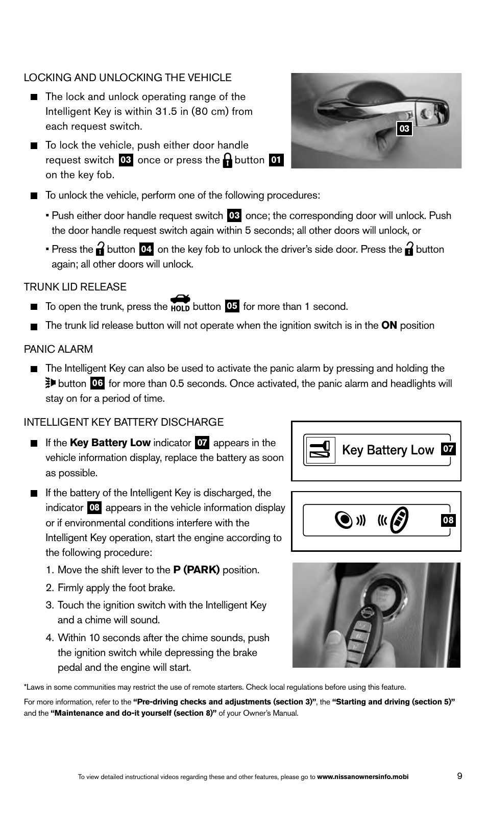 NISSAN 2014 Altima Sedan - Quick Reference Guide User Manual | Page 11 / 28