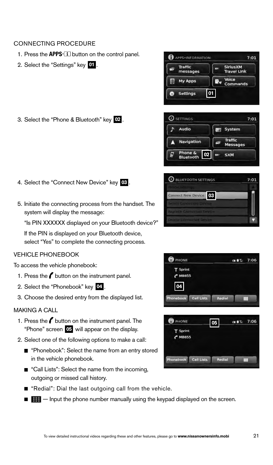 NISSAN 2014 Altima Sedan - Quick Reference Guide User Manual | Page 23 / 28