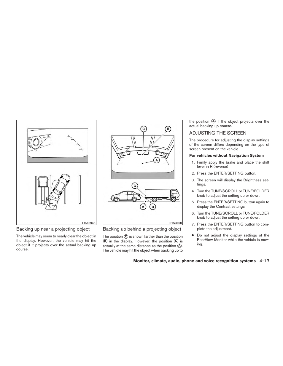 Adjusting the screen -13 | NISSAN 2015 Altima Sedan - Owner's Manual User Manual | Page 184 / 438