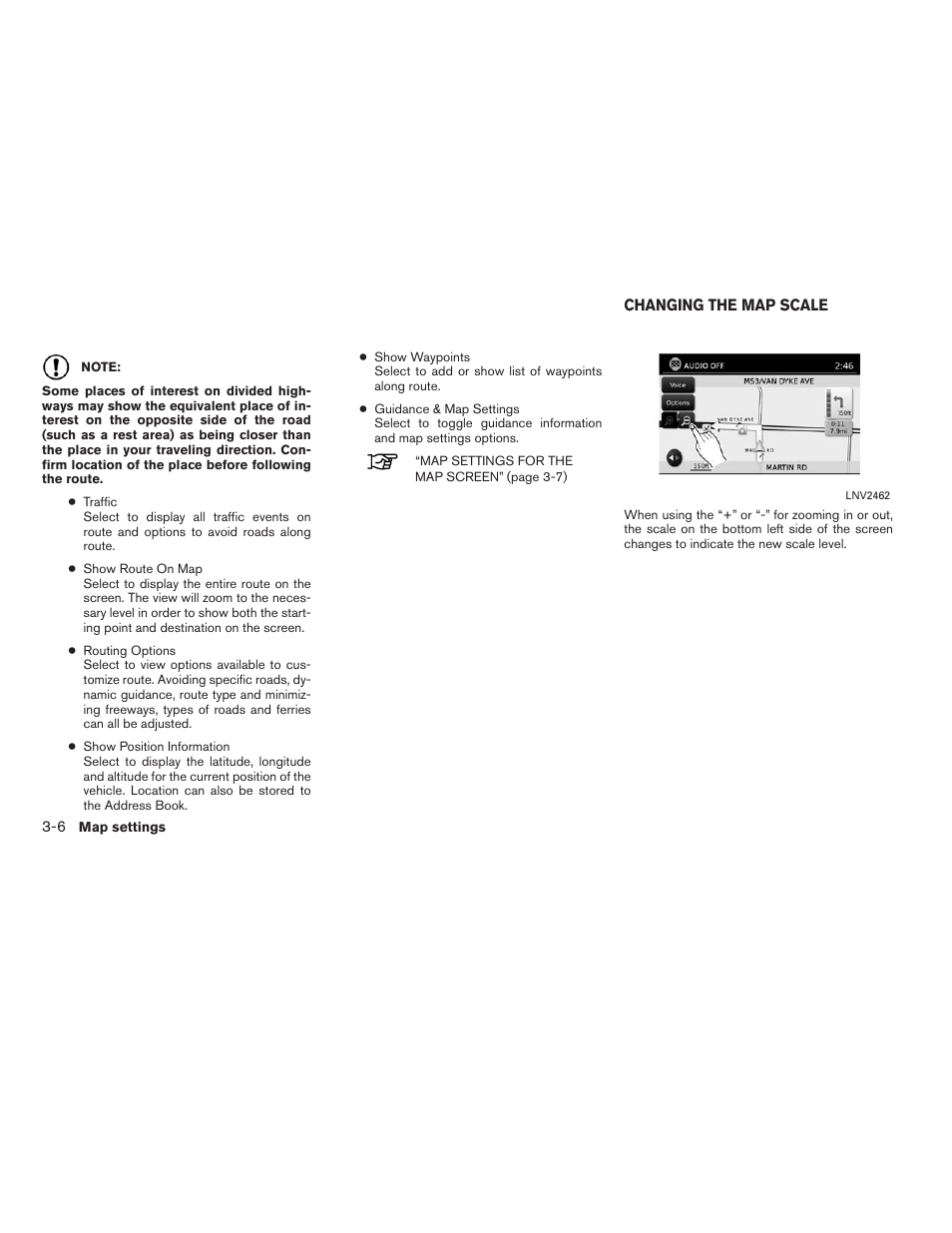 Changing the map scale -6 | NISSAN 2015 Xterra - Navigation System Owner's Manual User Manual | Page 24 / 81
