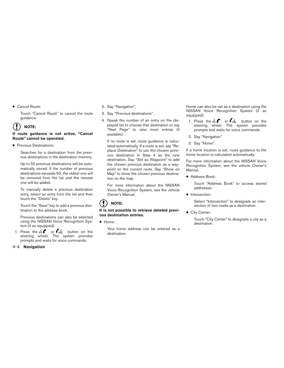NISSAN 2015 Xterra - Navigation System Owner's Manual User Manual | Page 38 / 81
