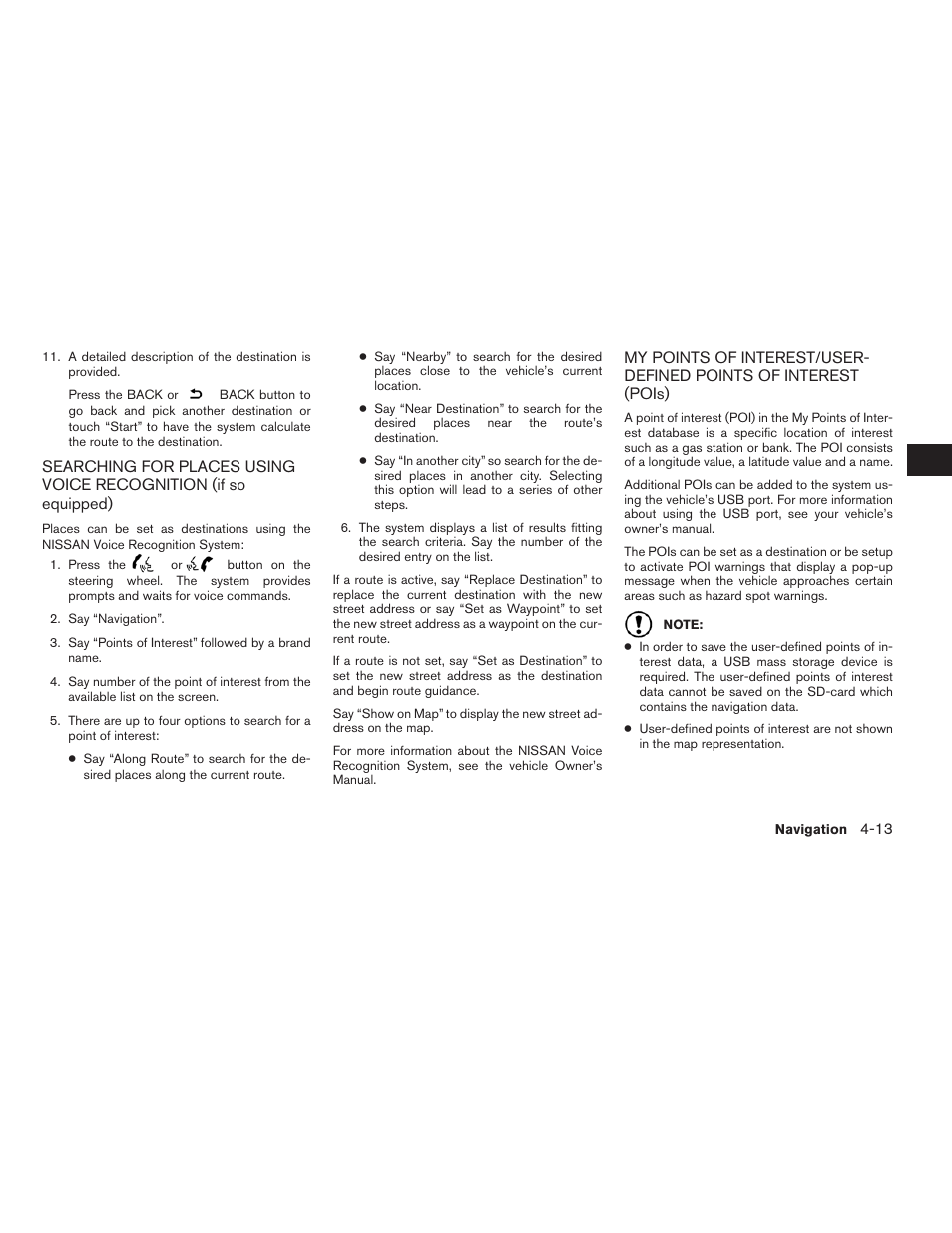NISSAN 2015 Xterra - Navigation System Owner's Manual User Manual | Page 47 / 81