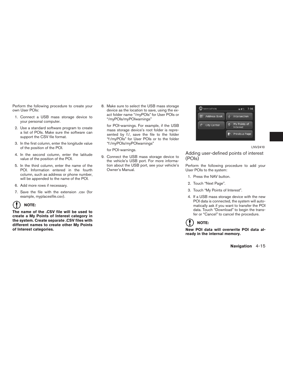 NISSAN 2015 Xterra - Navigation System Owner's Manual User Manual | Page 49 / 81