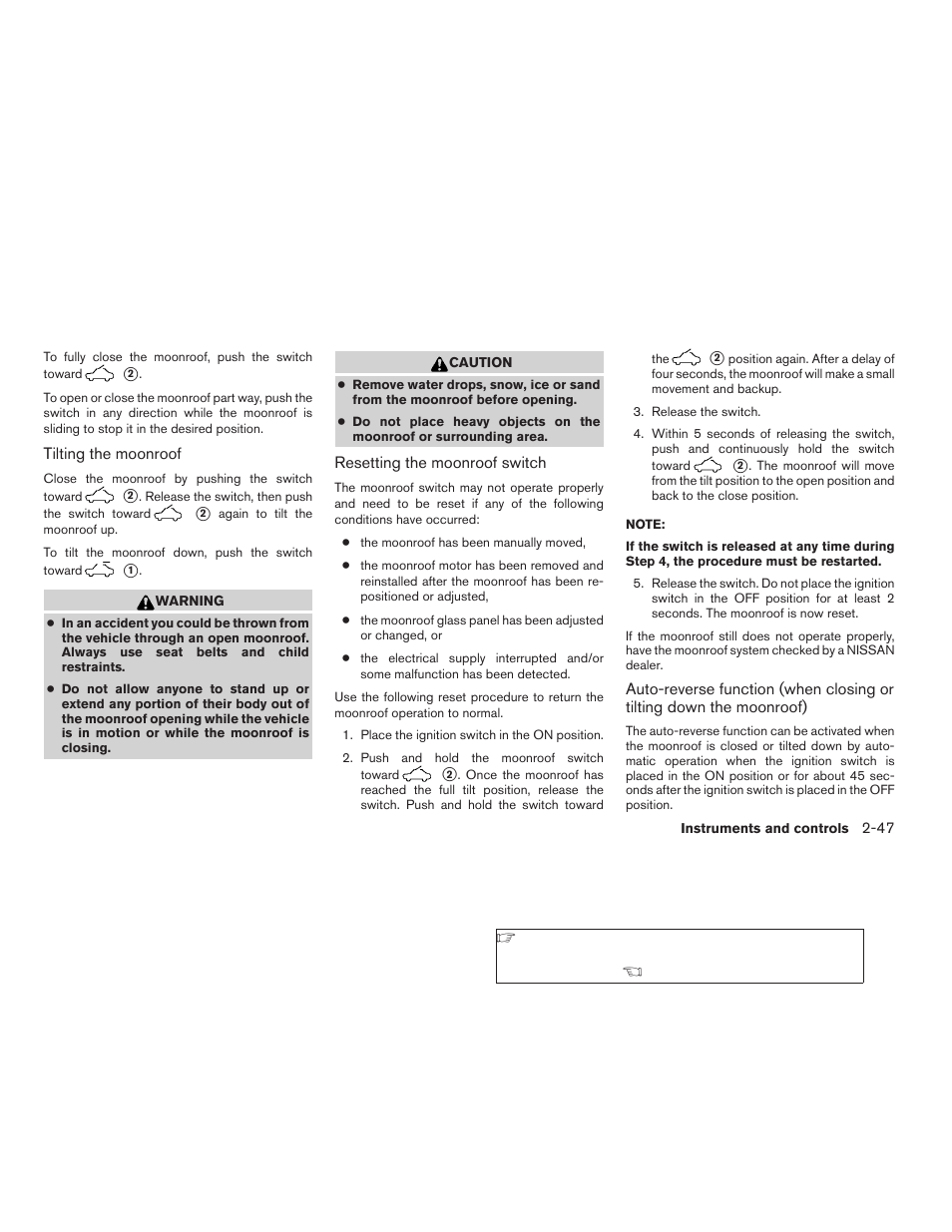 NISSAN 2009 Altima Coupe - Owner's Manual User Manual | Page 125 / 373