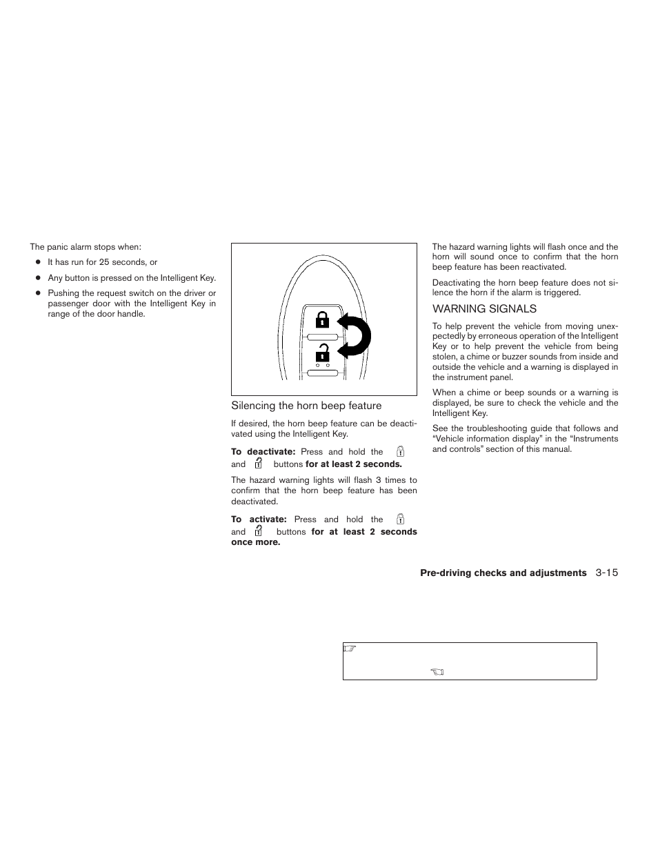 Warning signals -15 | NISSAN 2009 Altima Coupe - Owner's Manual User Manual | Page 147 / 373