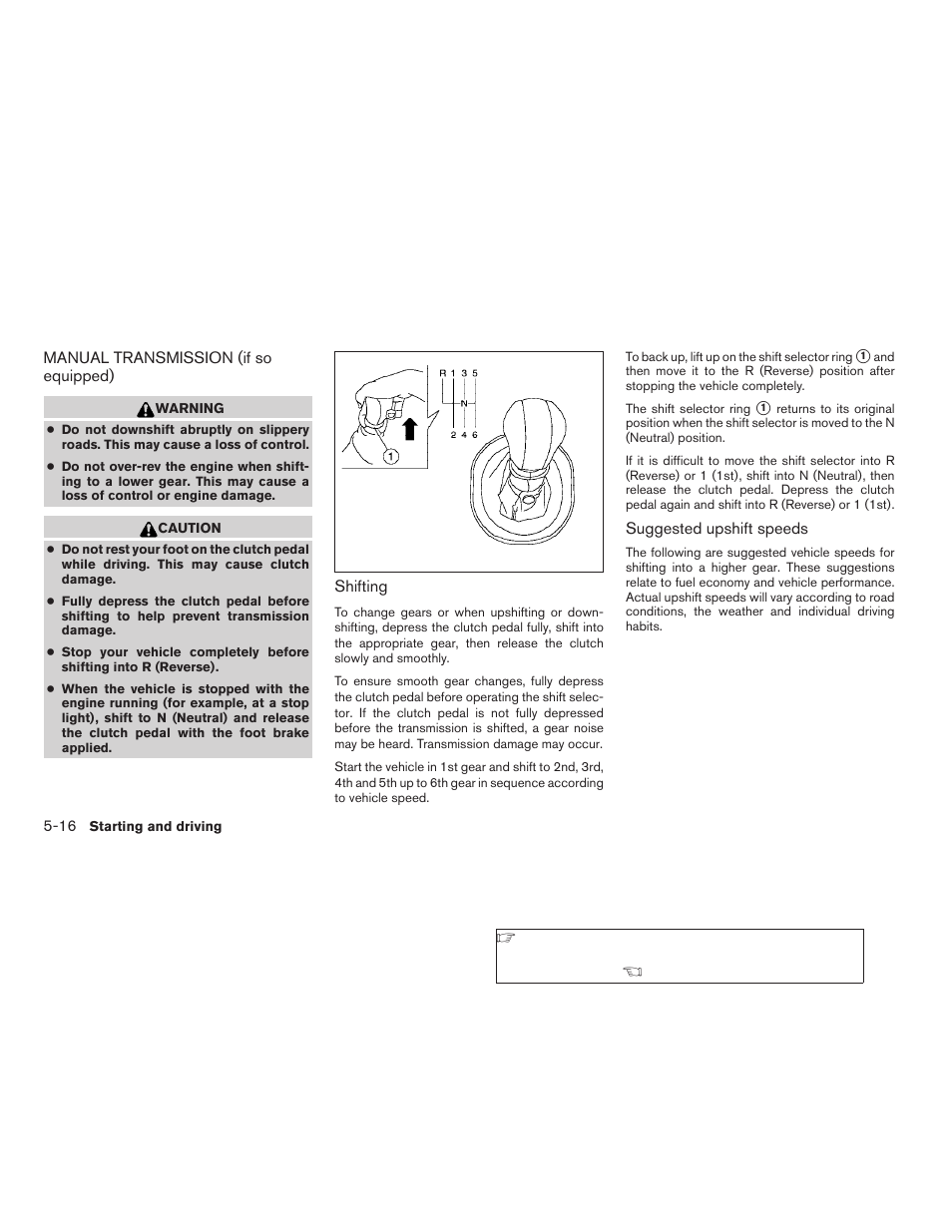 Manual transmission (if so equipped) -16 | NISSAN 2009 Altima Coupe - Owner's Manual User Manual | Page 254 / 373