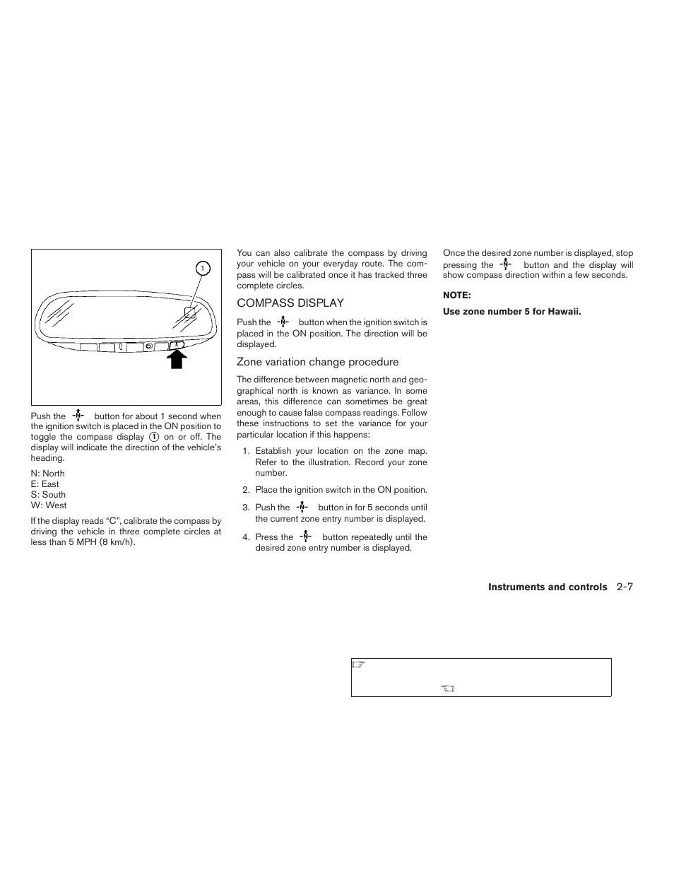 Compass display -7 | NISSAN 2009 Altima Coupe - Owner's Manual User Manual | Page 85 / 373