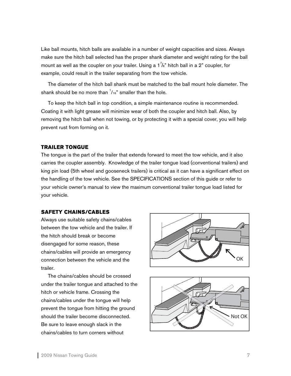 NISSAN 2009 Versa Hatchback - Towing Guide User Manual | Page 8 / 32