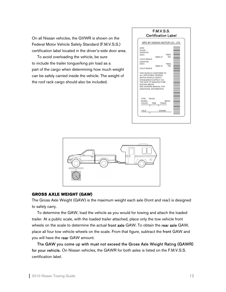 NISSAN 2010 Versa Hatchback - Towing Guide User Manual | Page 13 / 30