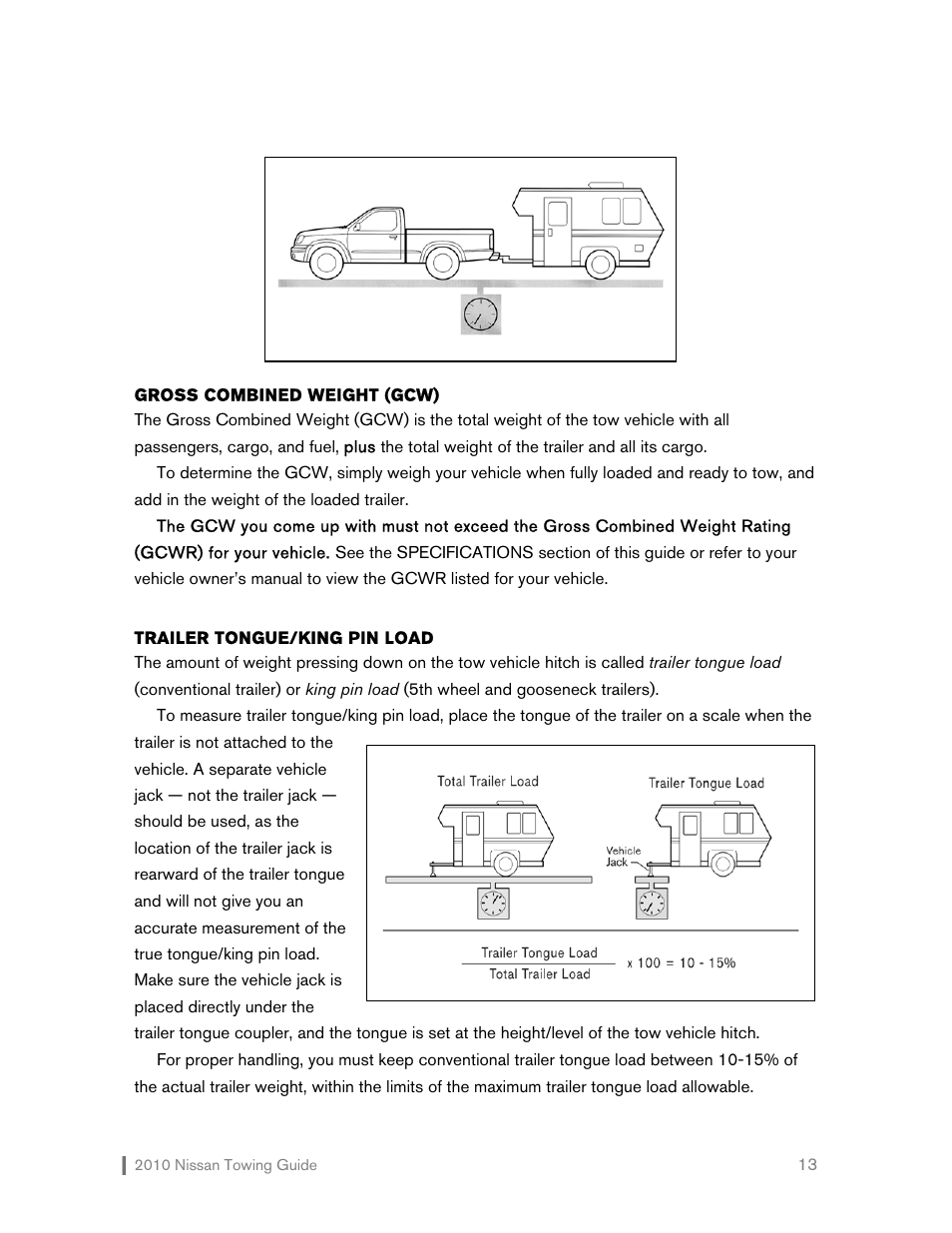 NISSAN 2010 Versa Hatchback - Towing Guide User Manual | Page 14 / 30