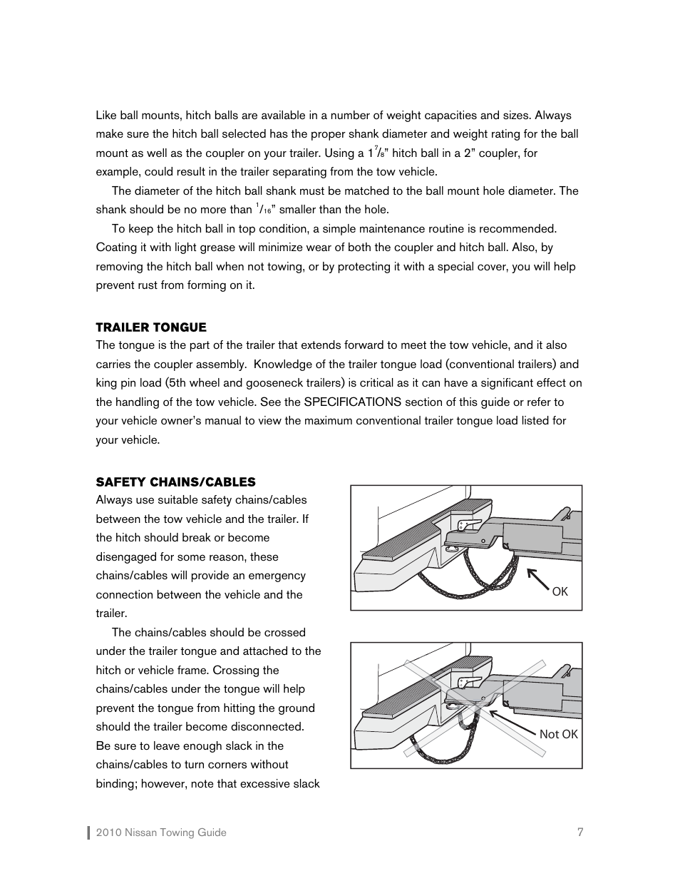 NISSAN 2010 Versa Hatchback - Towing Guide User Manual | Page 8 / 30