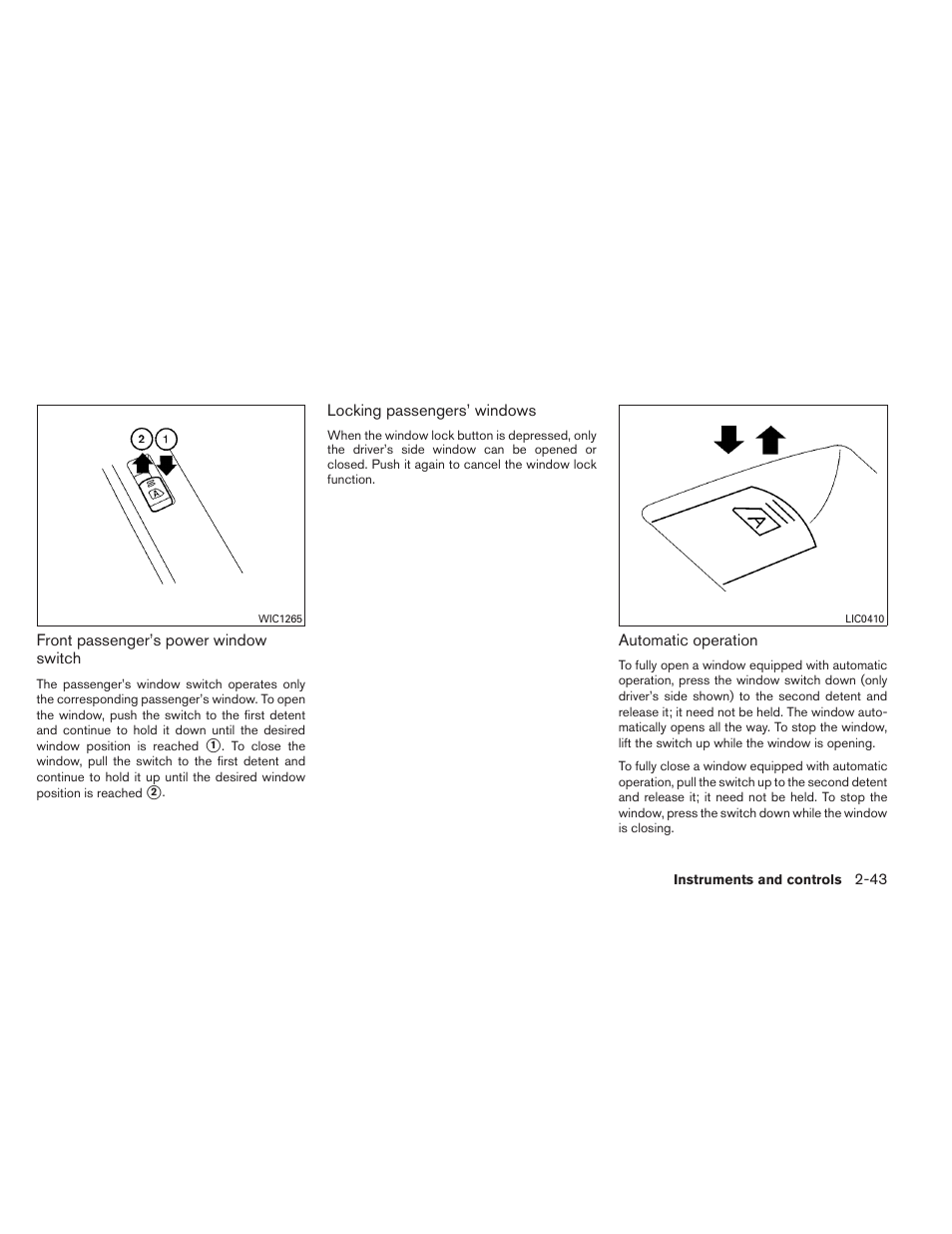 NISSAN 2013 Altima Coupe - Owner's Manual User Manual | Page 114 / 414