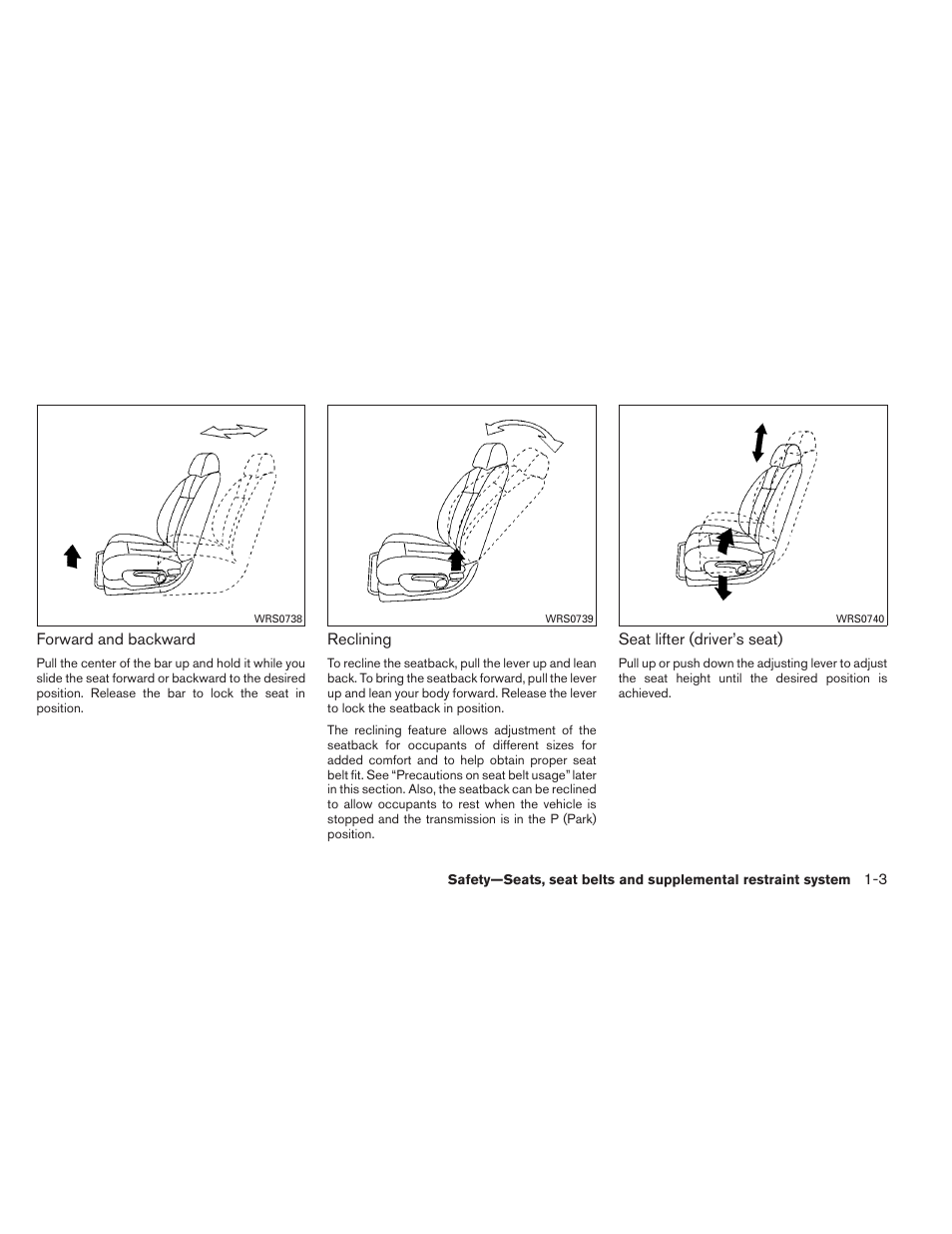 NISSAN 2013 Altima Coupe - Owner's Manual User Manual | Page 20 / 414