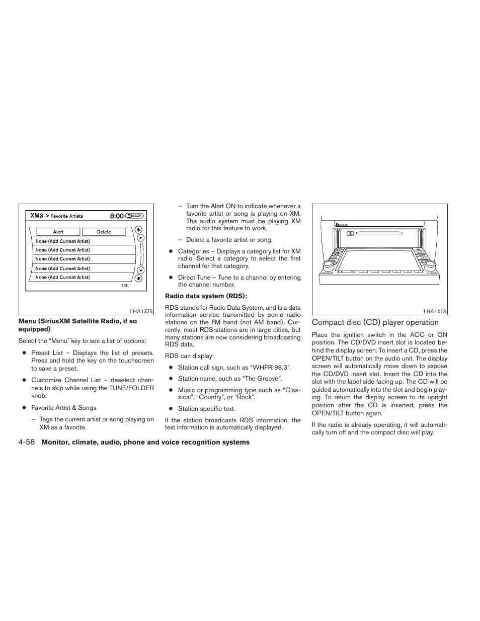 NISSAN 2013 Altima Coupe - Owner's Manual User Manual | Page 207 / 414