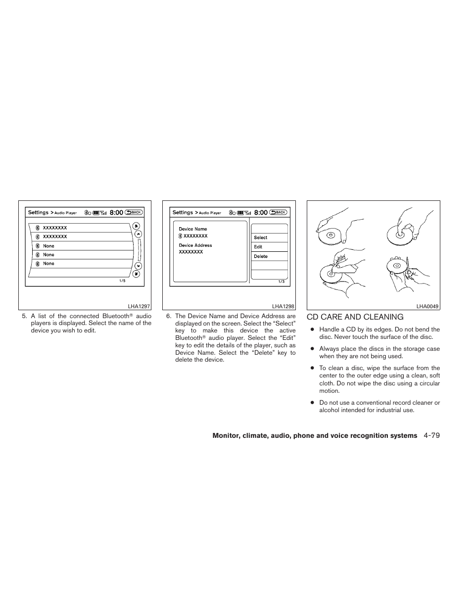 Cd care and cleaning -79 | NISSAN 2013 Altima Coupe - Owner's Manual User Manual | Page 228 / 414