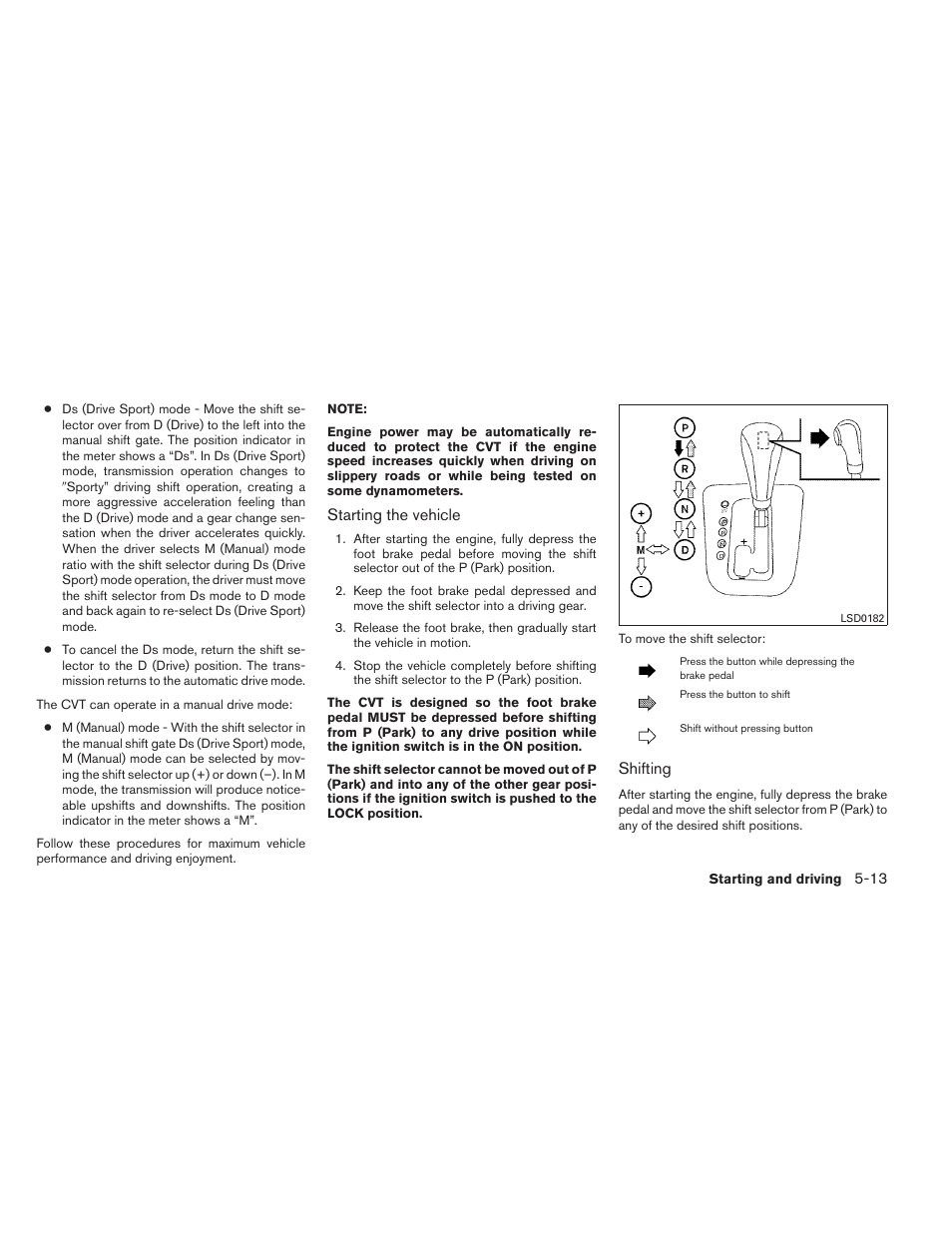 NISSAN 2013 Altima Coupe - Owner's Manual User Manual | Page 294 / 414