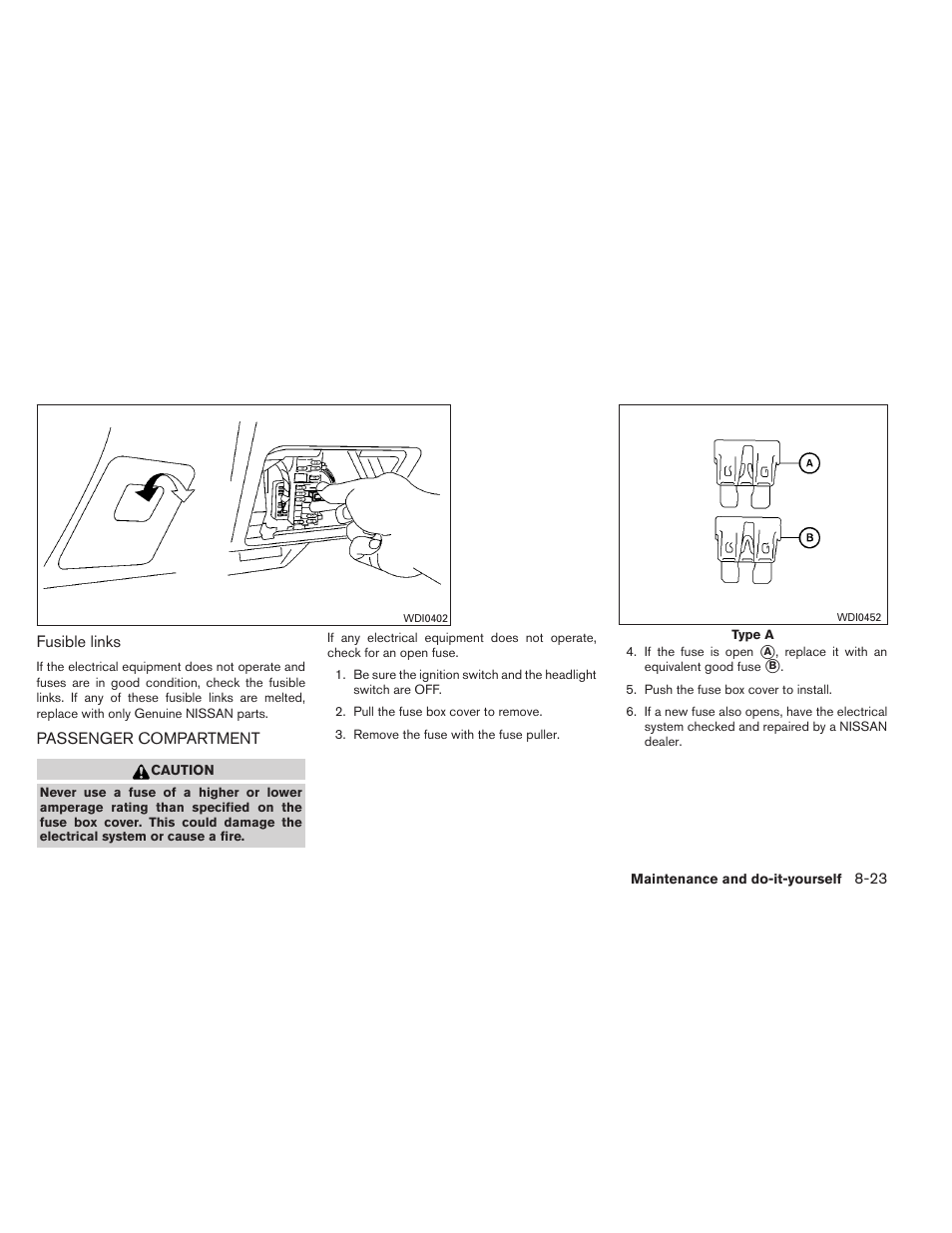 Passenger compartment -23 | NISSAN 2013 Altima Coupe - Owner's Manual User Manual | Page 354 / 414