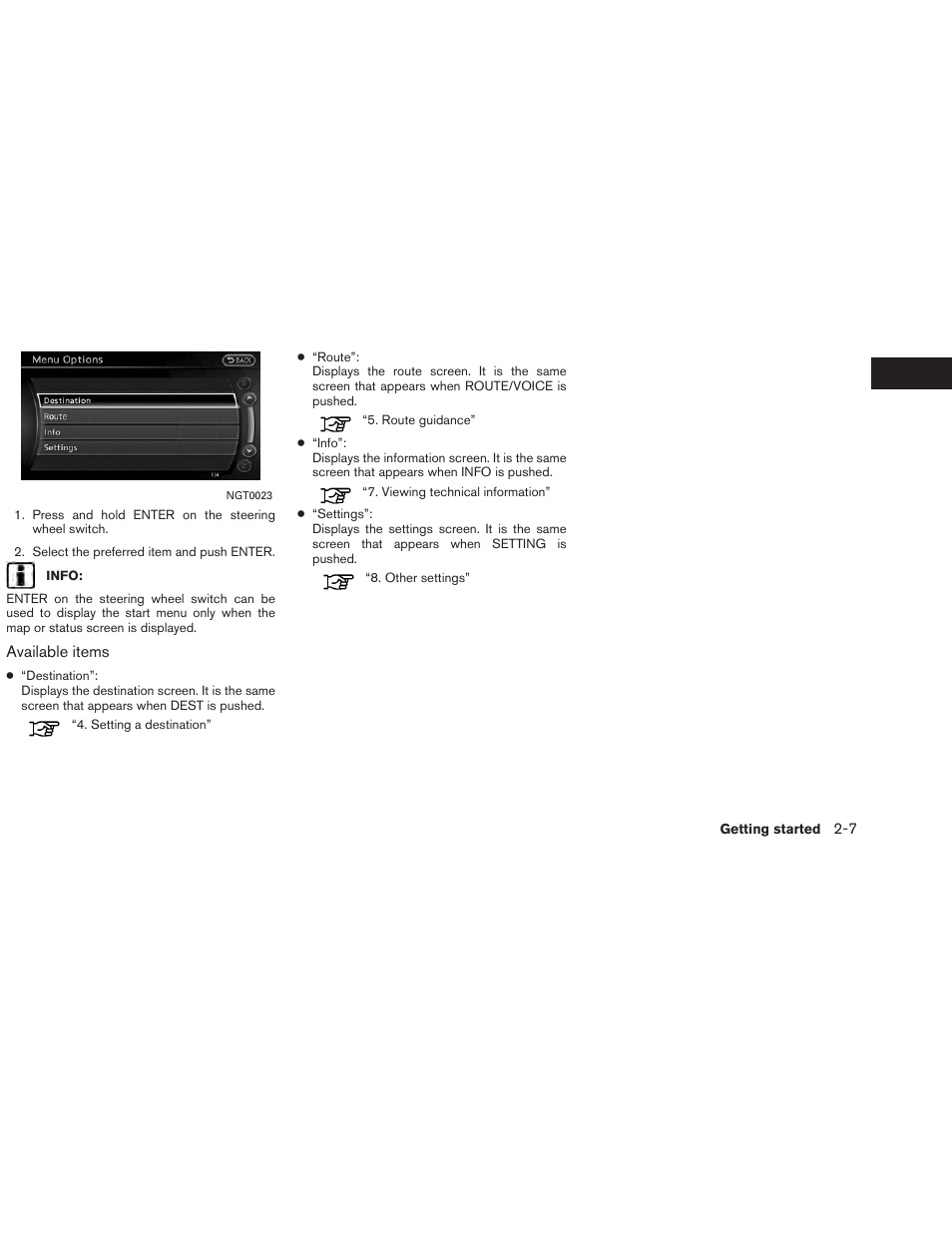 NISSAN 2013 Altima Coupe - Navigation System Owner's Manual User Manual | Page 14 / 310
