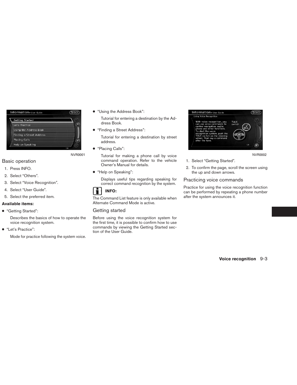 NISSAN 2013 Altima Coupe - Navigation System Owner's Manual User Manual | Page 234 / 310