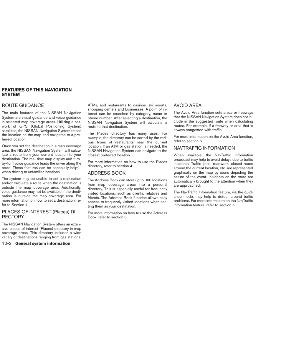 Features of this navigation system -2 | NISSAN 2013 Altima Coupe - Navigation System Owner's Manual User Manual | Page 271 / 310