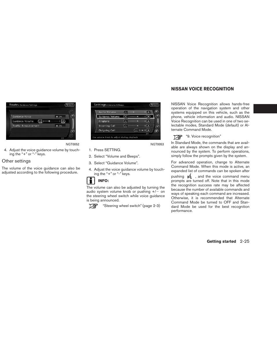 Nissan voice recognition -25 | NISSAN 2013 Altima Coupe - Navigation System Owner's Manual User Manual | Page 32 / 310