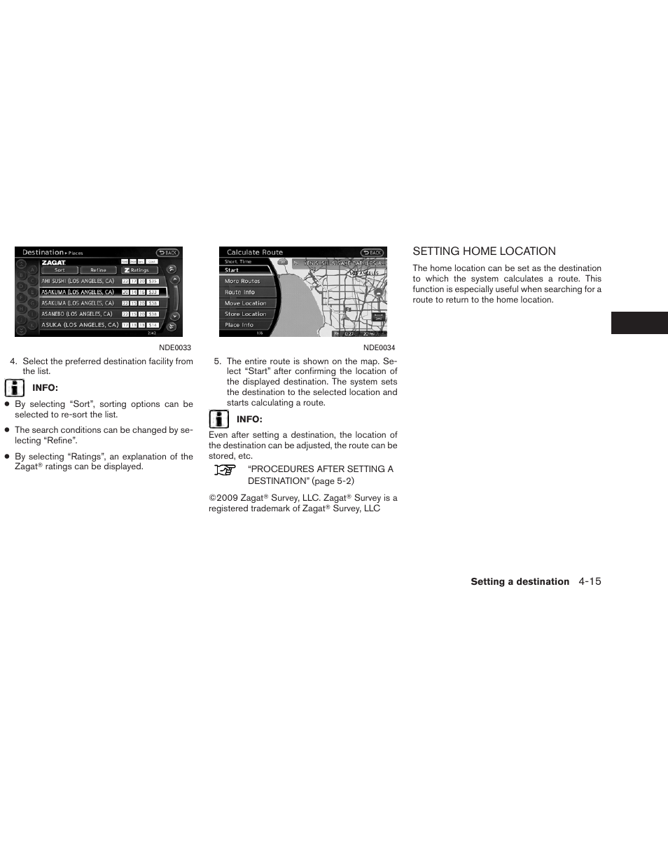 Setting home location -15 | NISSAN 2013 Altima Coupe - Navigation System Owner's Manual User Manual | Page 88 / 310