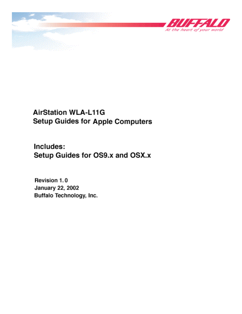 Buffalo Technology WLA-L11G User Manual | 29 pages