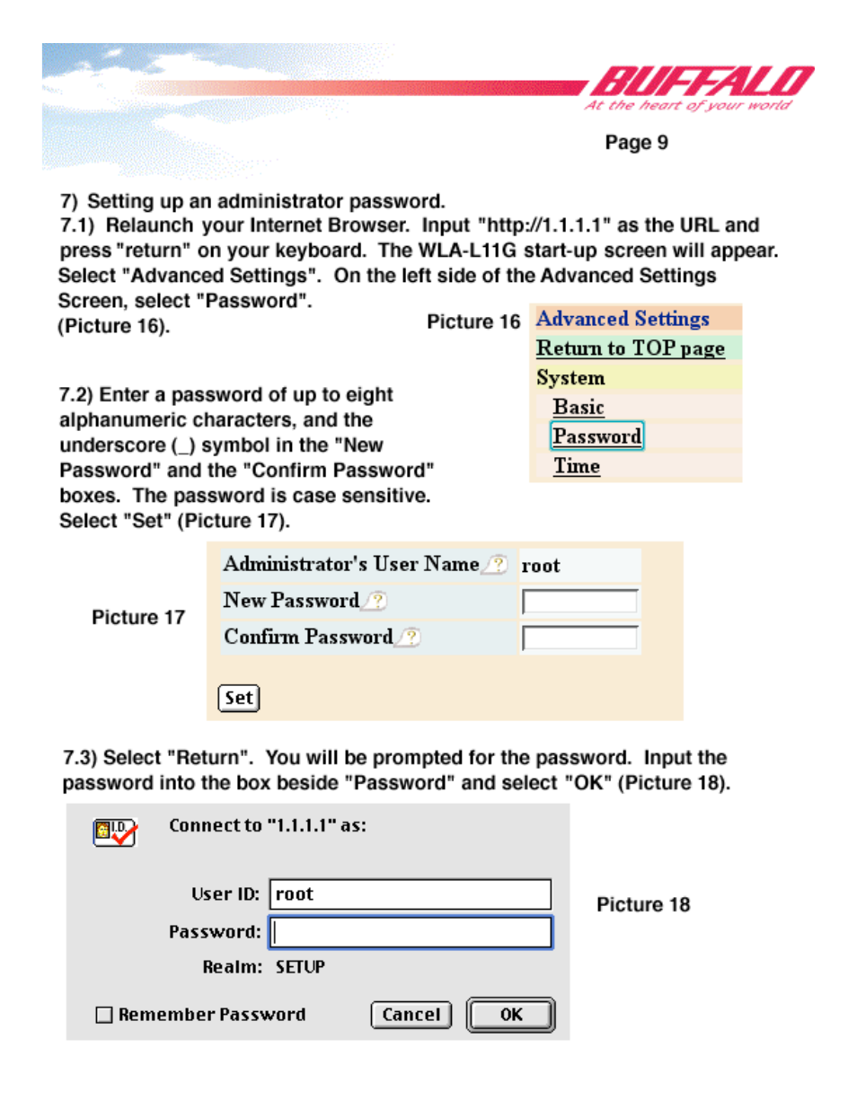 Buffalo Technology WLA-L11G User Manual | Page 11 / 29