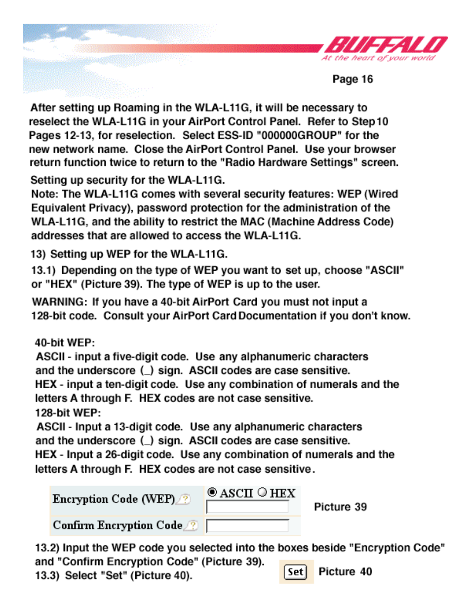 Buffalo Technology WLA-L11G User Manual | Page 18 / 29
