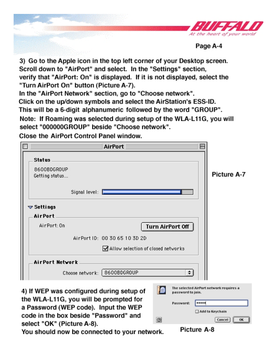 Picture a-8 | Buffalo Technology WLA-L11G User Manual | Page 25 / 29