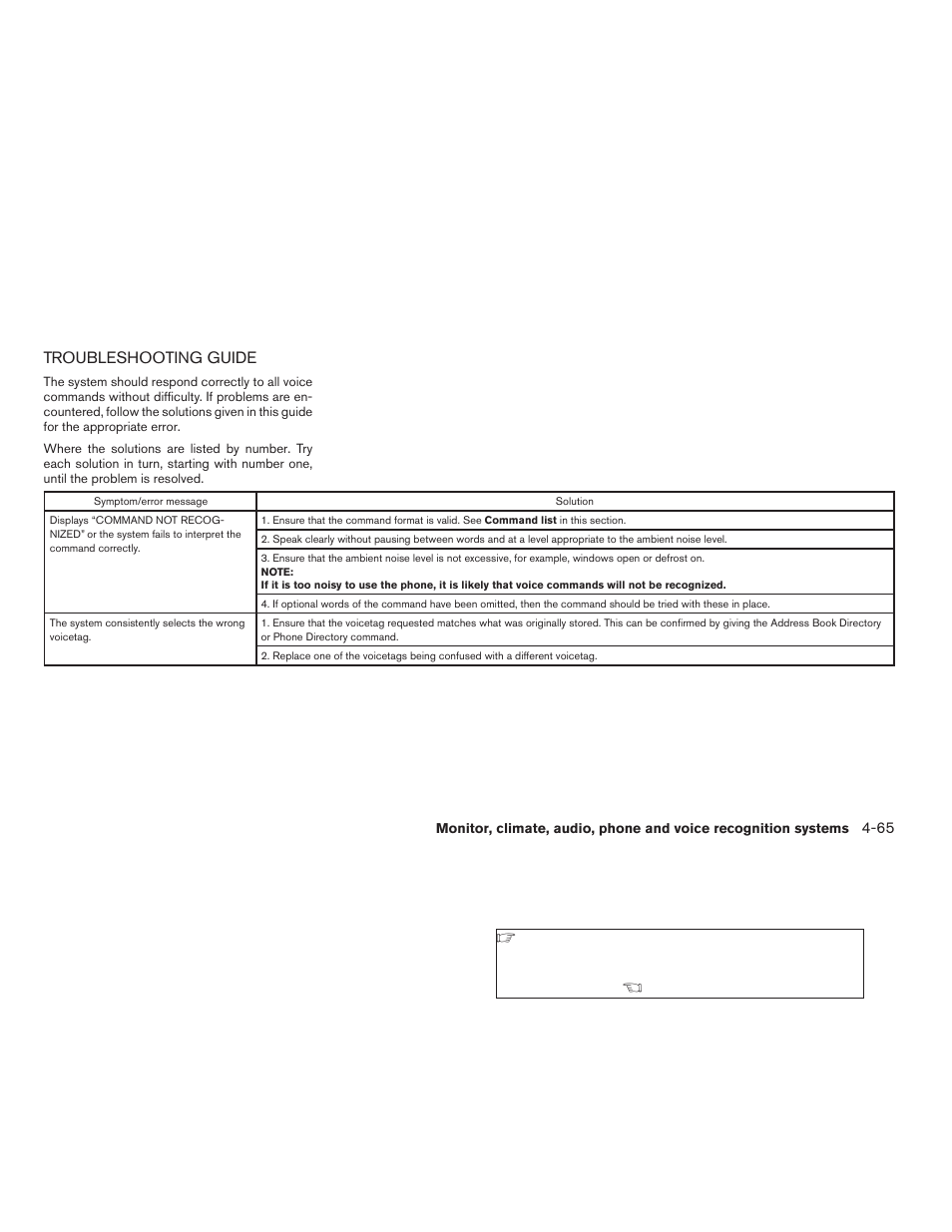 Troubleshooting guide -65 | NISSAN 2008 Altima Hybrid - Owner's Manual User Manual | Page 222 / 351