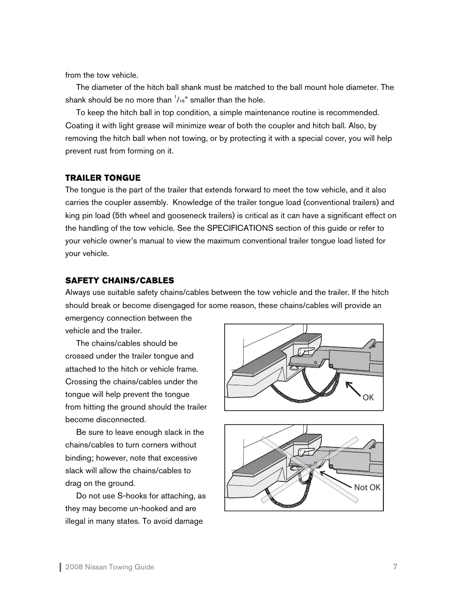 NISSAN 2008 Versa Hatchback - Towing Guide User Manual | Page 8 / 32
