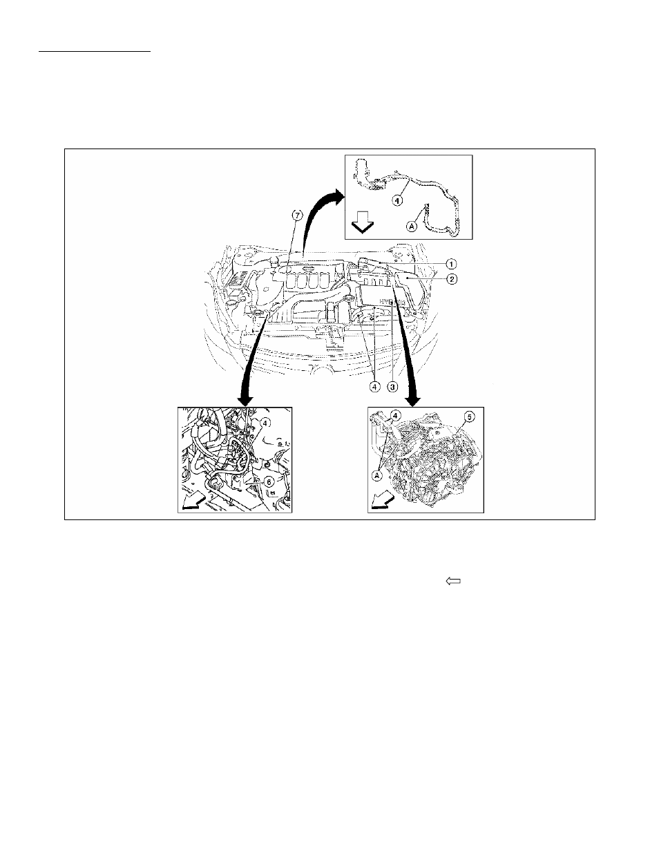 Engine compartment | NISSAN 2008 Altima Hybrid - First Responder's Guide User Manual | Page 6 / 27