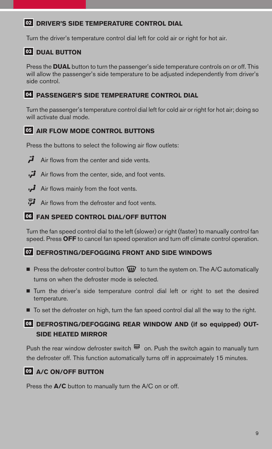 NISSAN 2009 Altima Hybrid - Quick Reference Guide User Manual | Page 11 / 36
