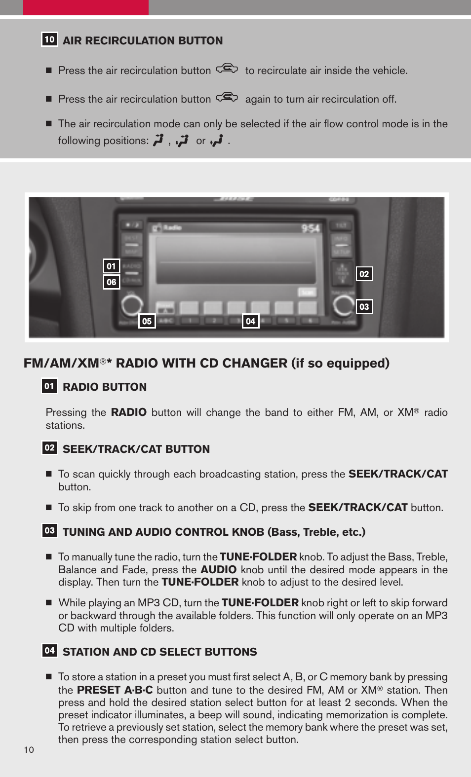 NISSAN 2009 Altima Hybrid - Quick Reference Guide User Manual | Page 12 / 36