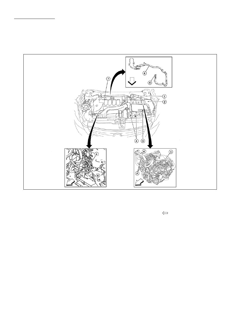 Engine compartment | NISSAN 2009 Altima Hybrid - First Responder's Guide User Manual | Page 6 / 27
