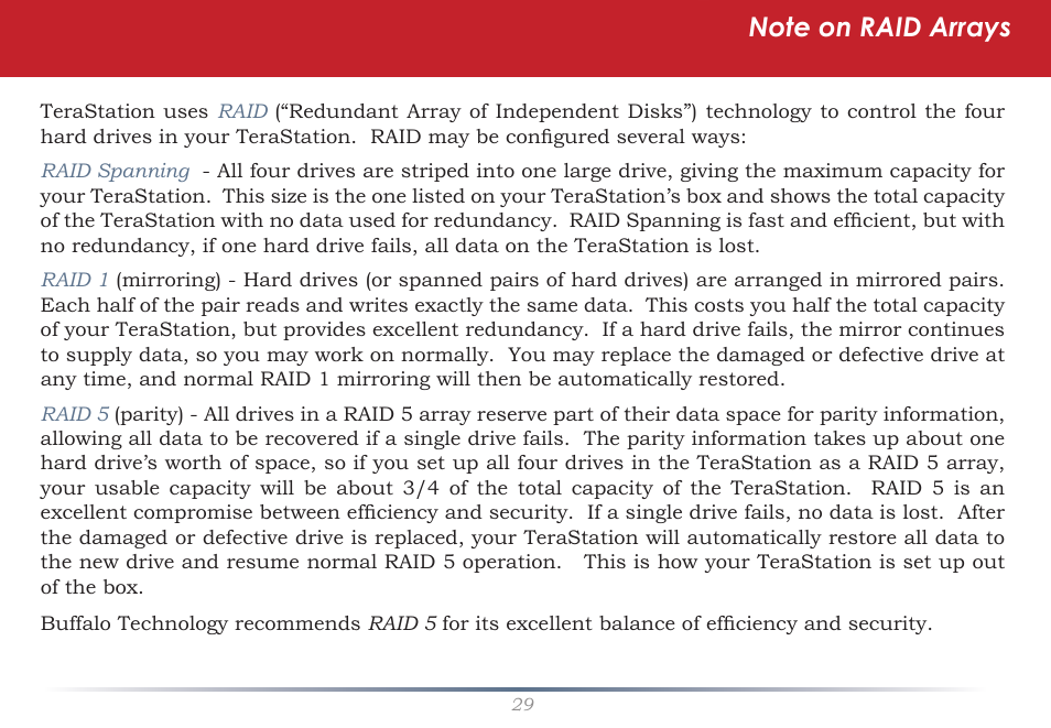 Buffalo Technology TeraStation HD-HTGL/R5 User Manual | Page 29 / 82